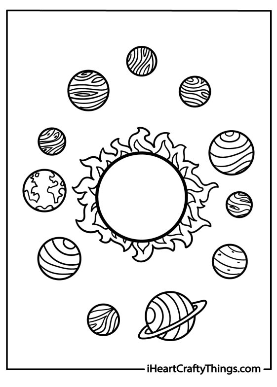 Solar System Coloring Pages (100% Free Printables)