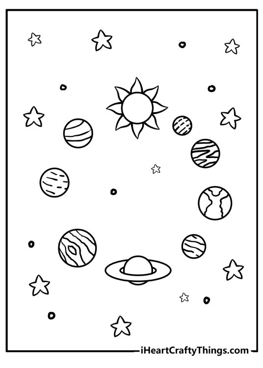 Solar System Coloring Pages (100% Free Printables)