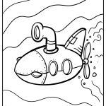 Submarine Coloring Pages free printable