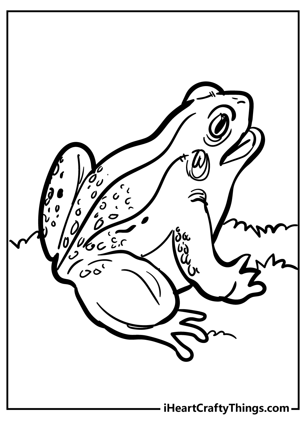 Toad Easy Coloring Pages