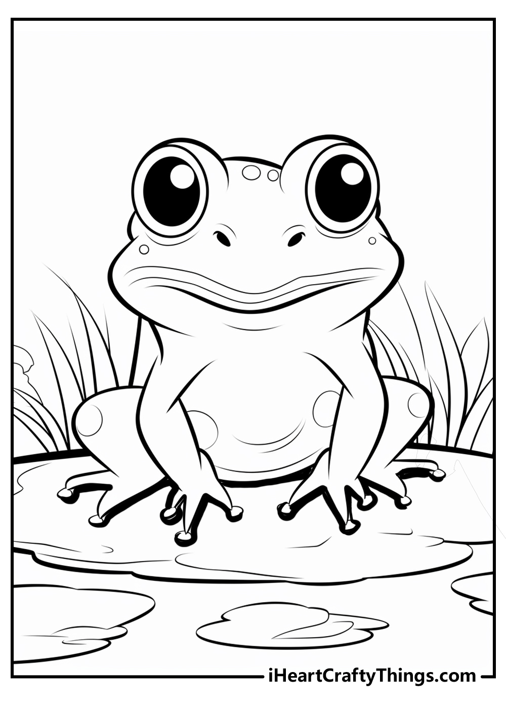 new toad coloring printable