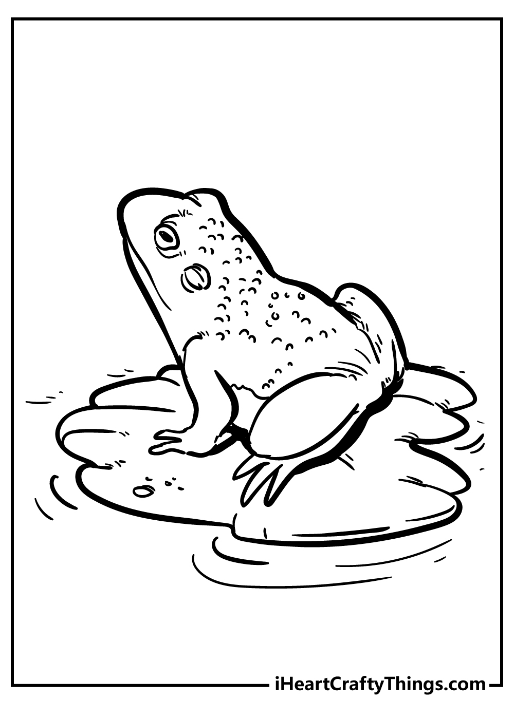 Toad Coloring Pages free pdf download