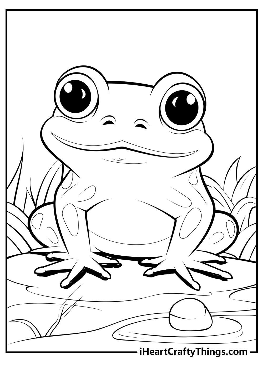 black-and-white toad coloring pages