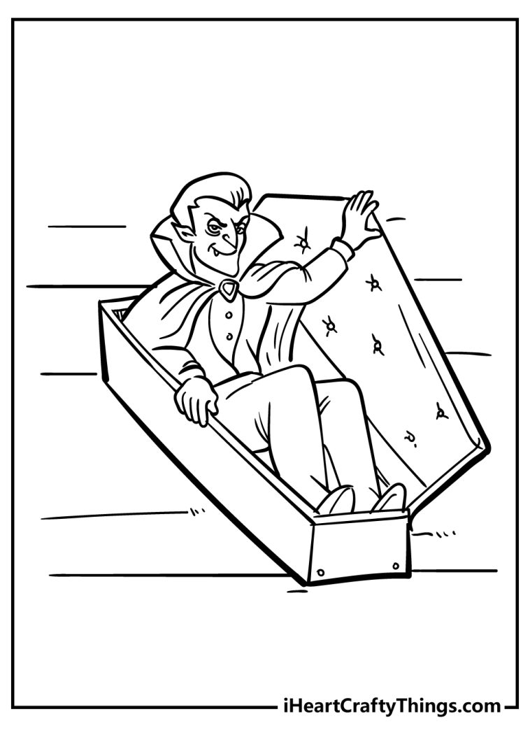 Vampire Coloring Pages (100 Free Printables)