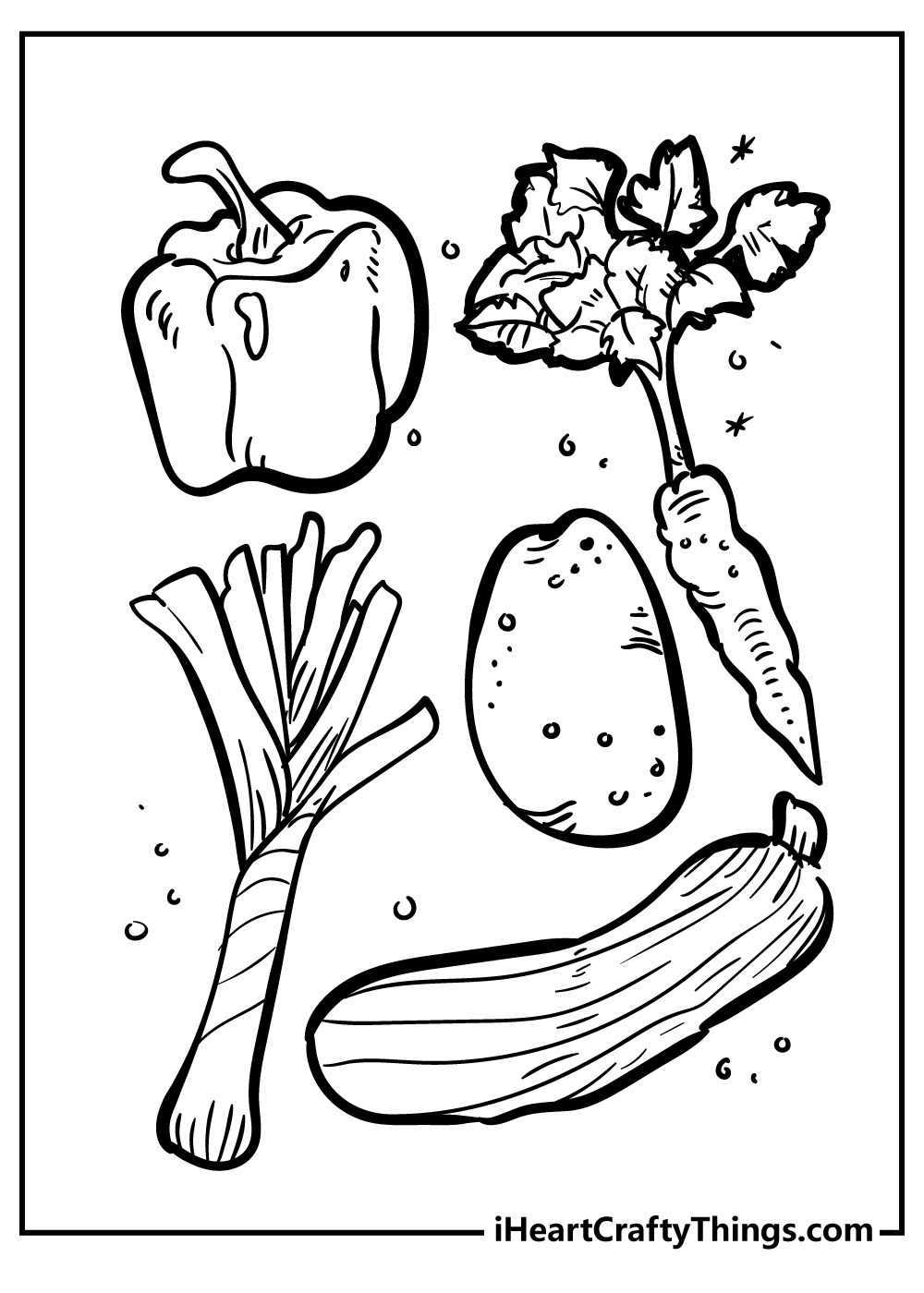 drawing for kids vegetables - Clip Art Library