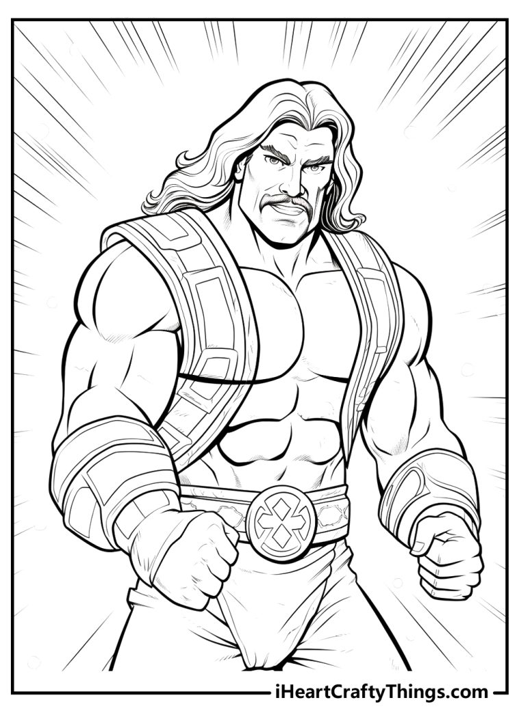 WWE Coloring Pages (100 Free Printables)