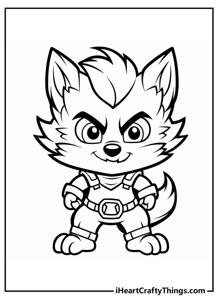 Werewolf Coloring Pages (100% Free Printables)