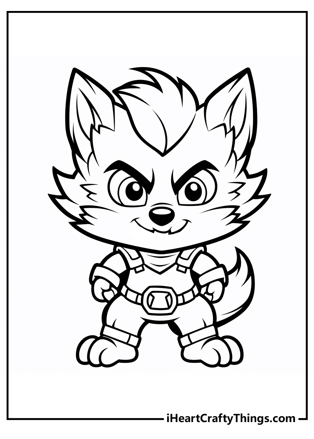 cute werewolf coloring pages