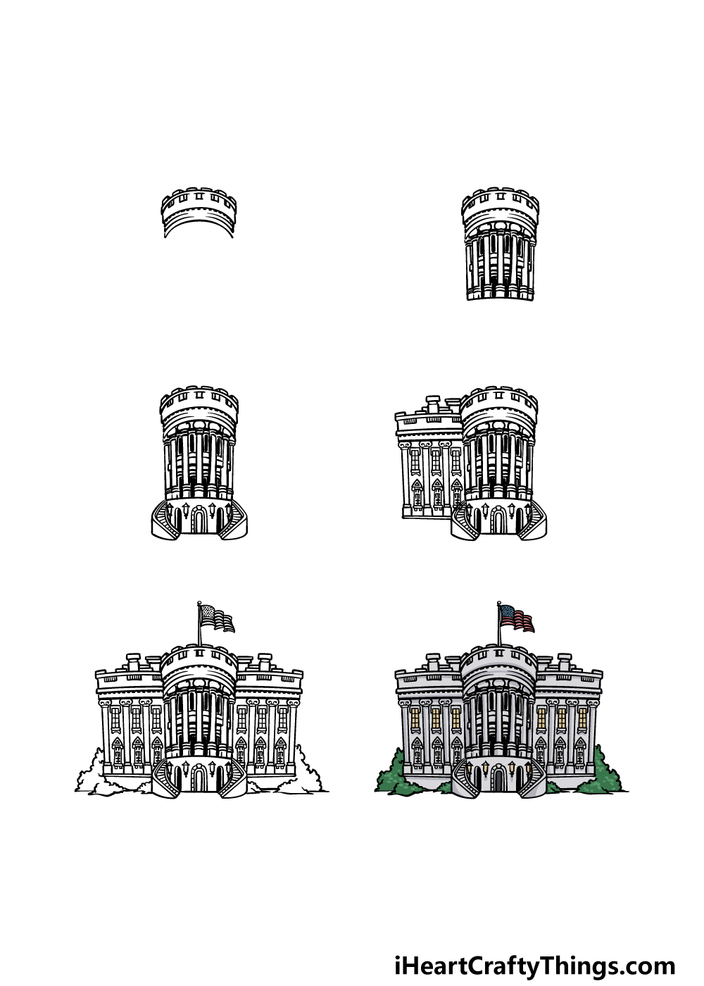 white house drawing