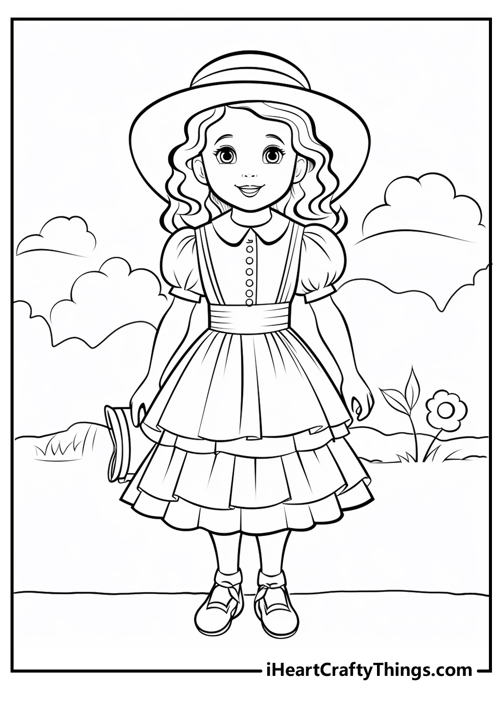 scarecrow coloring page wizard of oz