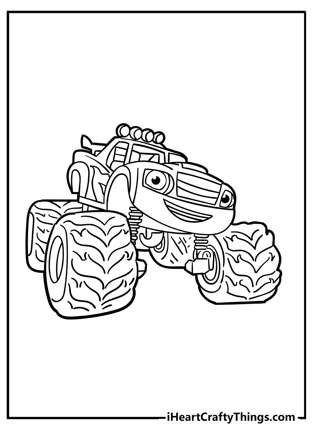 coloring pages of blaze and the monster machines