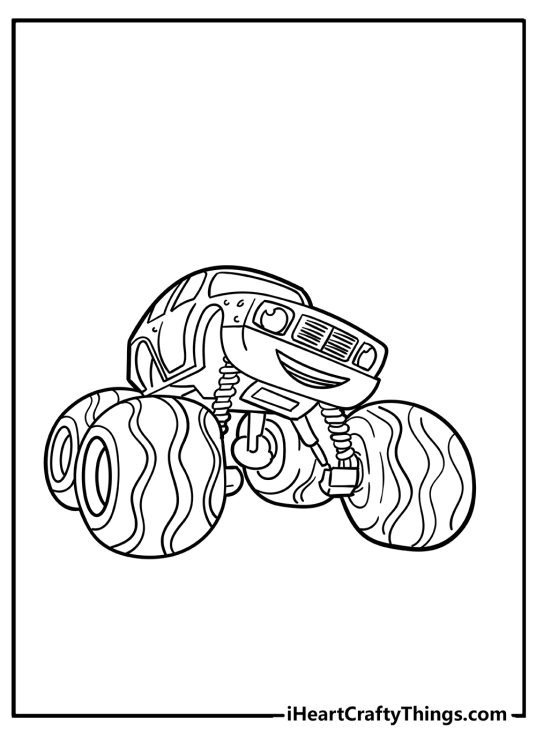 Blaze Coloring Pages (100% Free Printables)