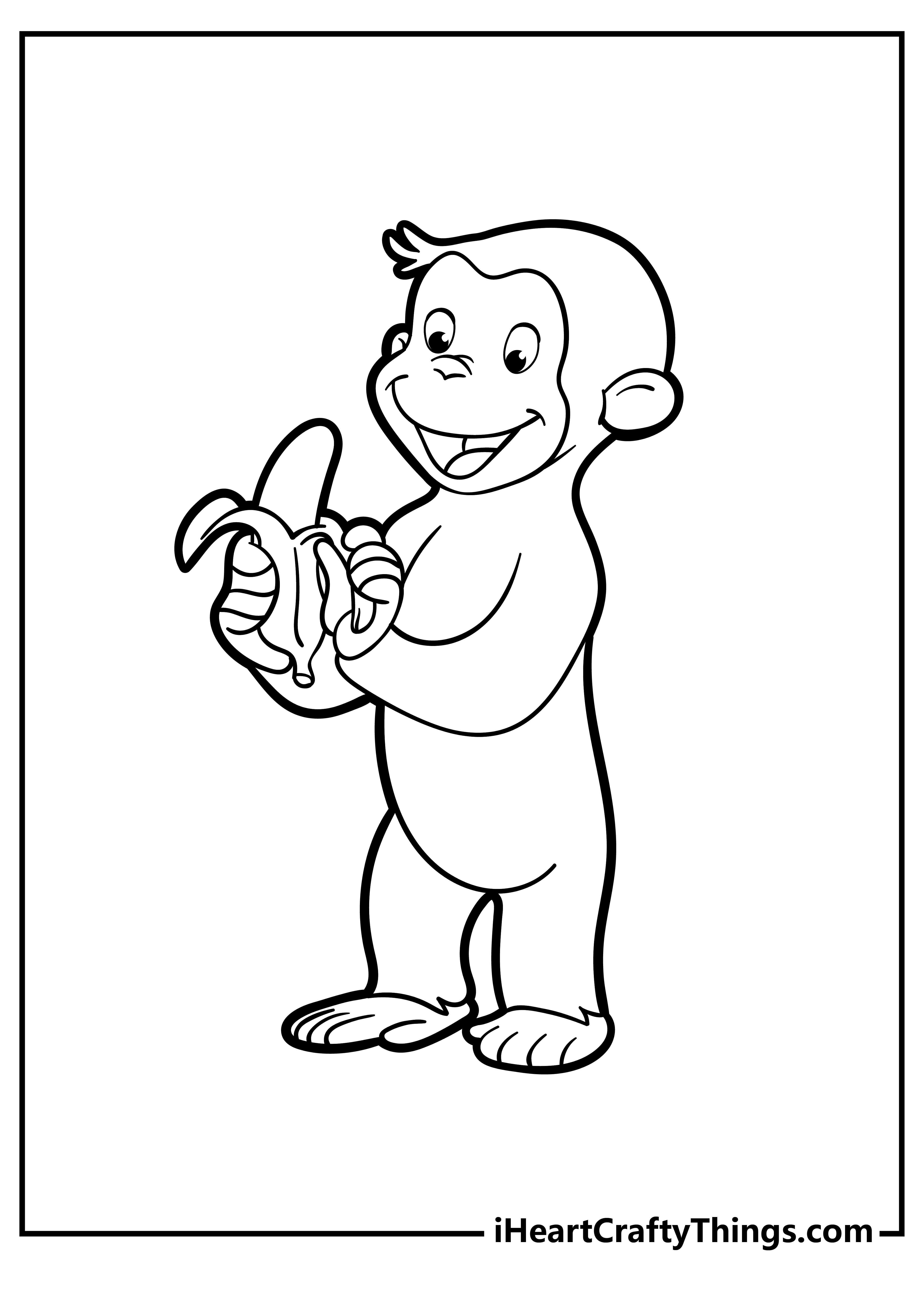 mr quint coloring pages for children curious george