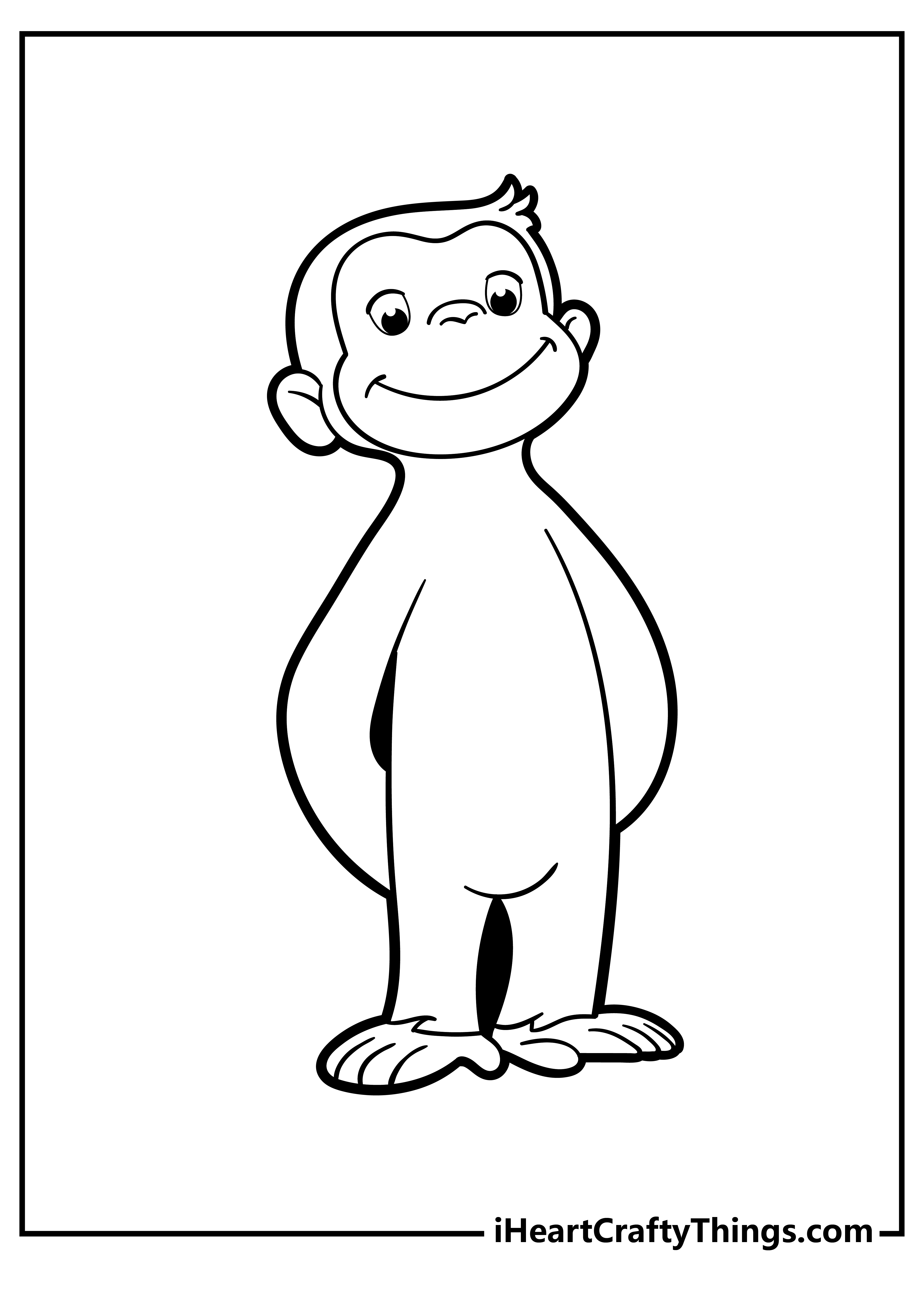 Curious George Coloring Pages free pdf download