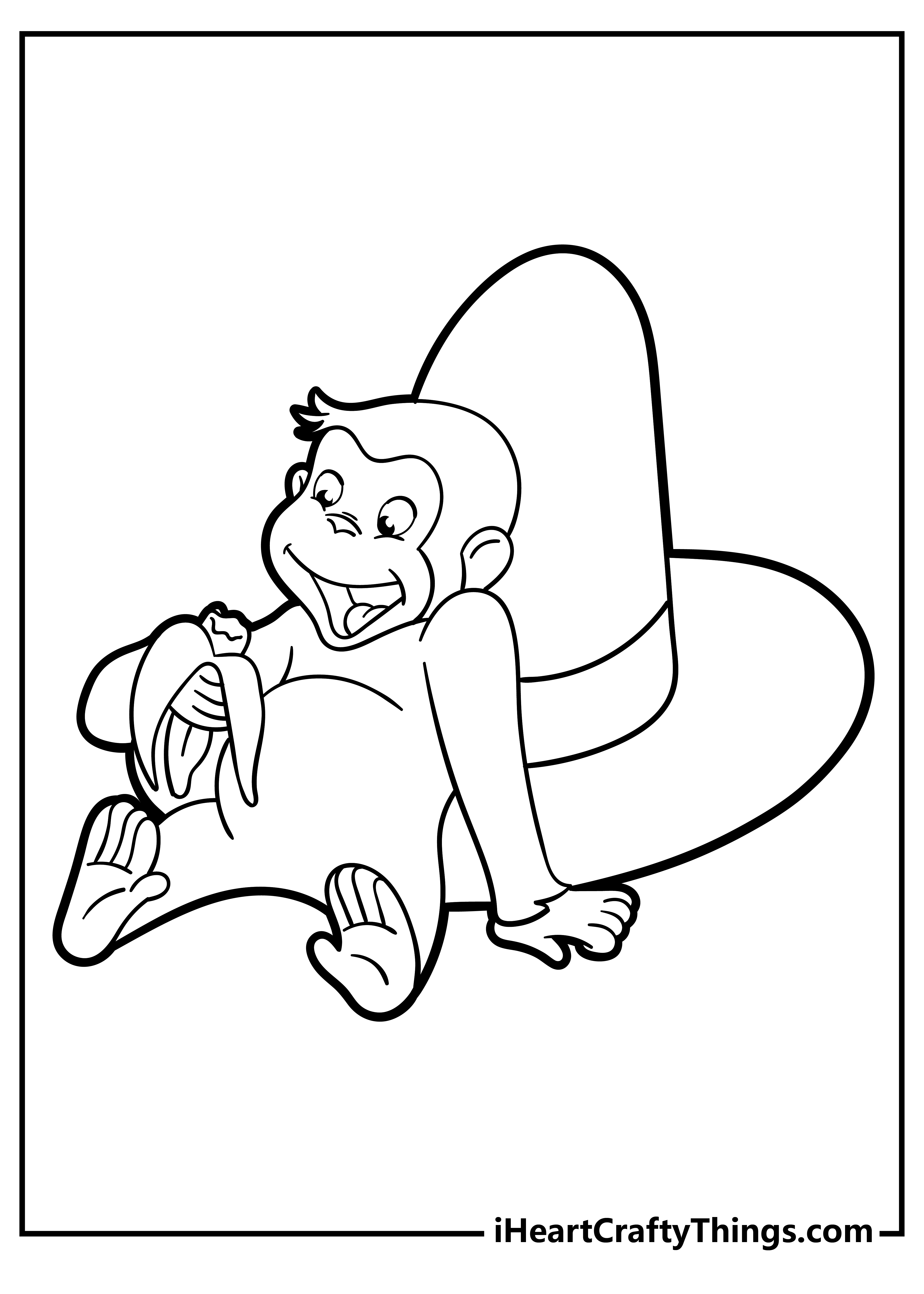 Printable Number 2 Curious George Coloring Pages DeeganteChan