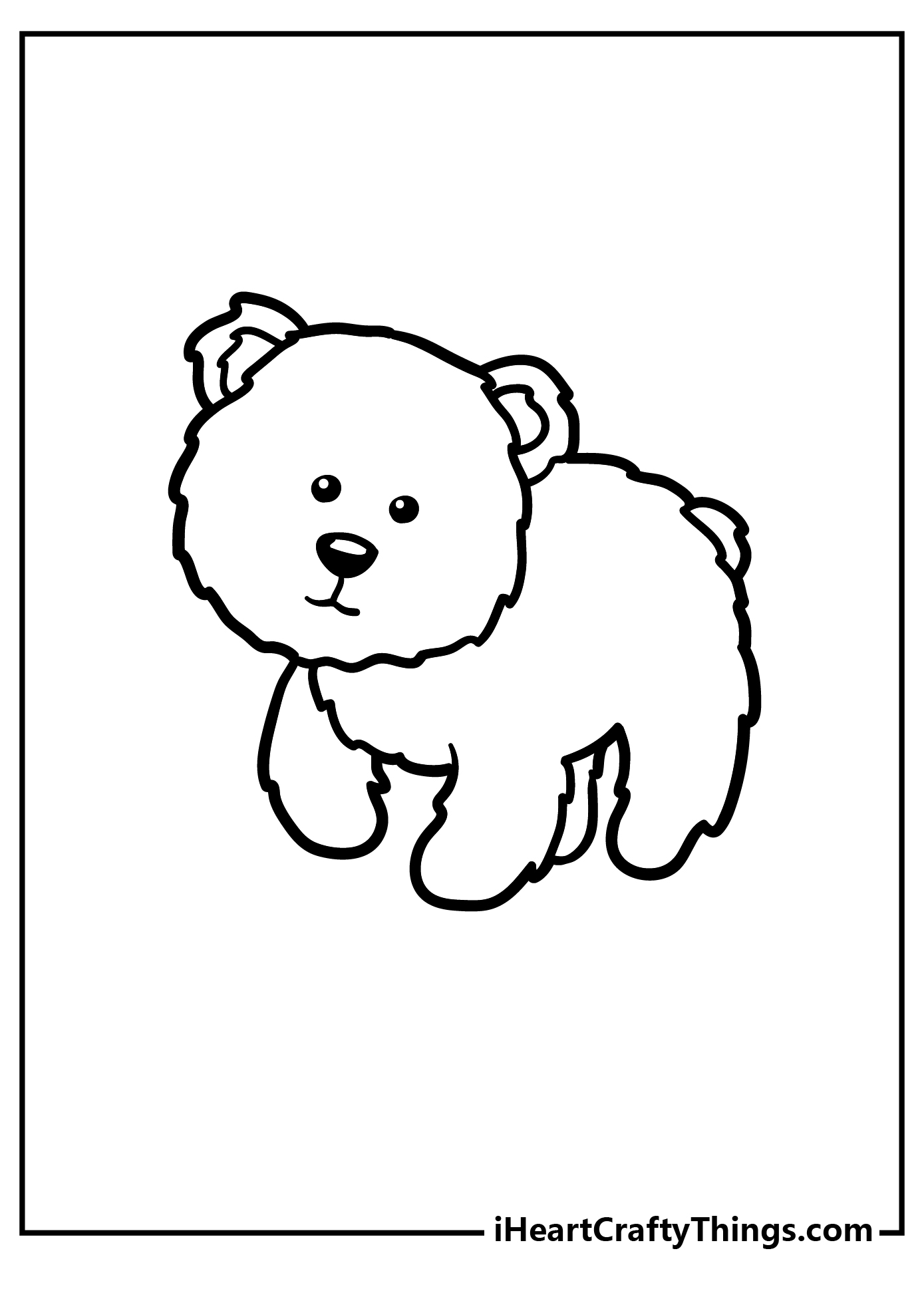 Forest Animals Easy Coloring Pages
