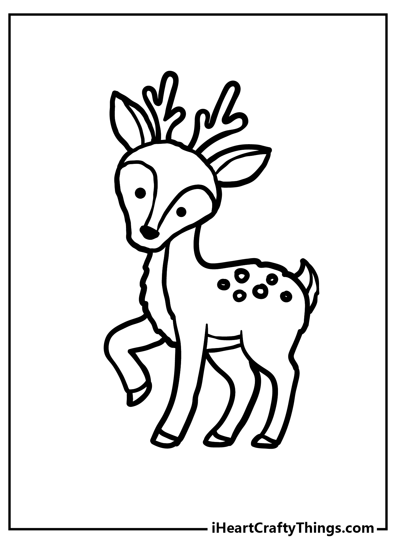 Forest Animals Coloring Original Sheet for children free download