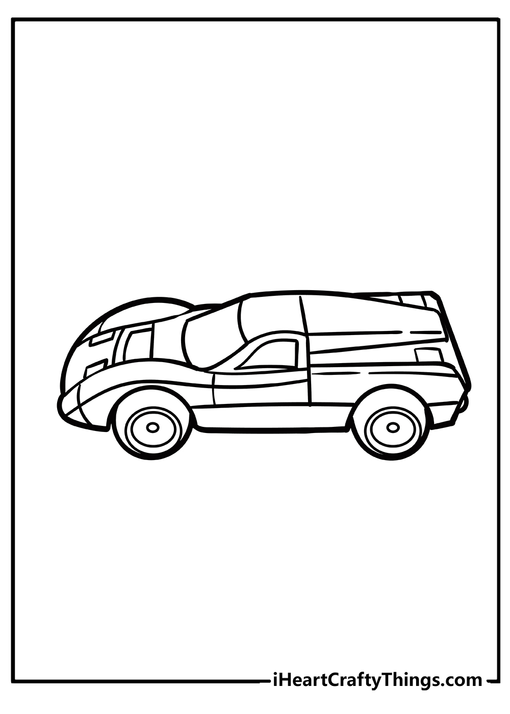 Hot Wheels Easy Coloring Pages
