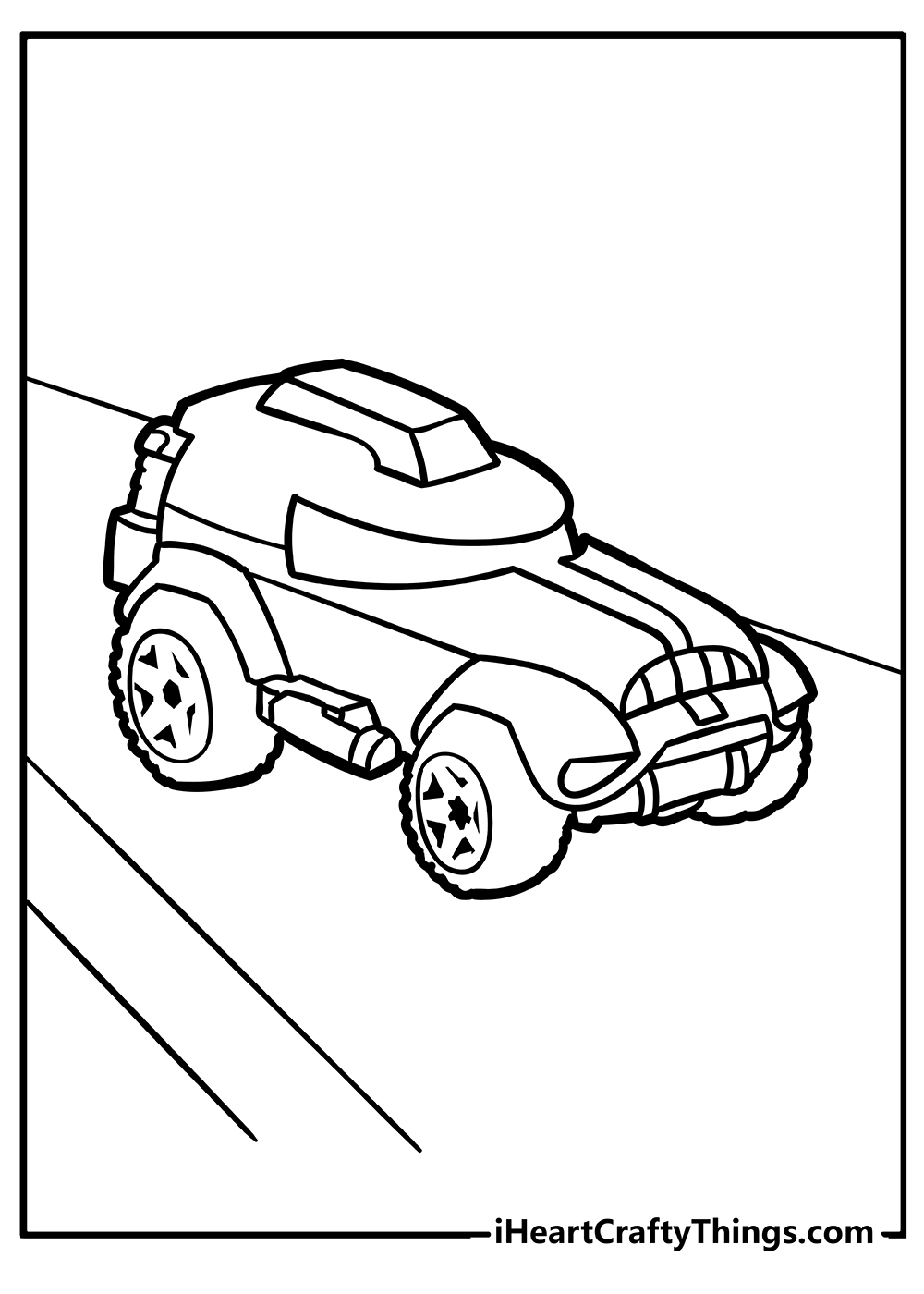 Hot Wheels Coloring Pages for adults free printable