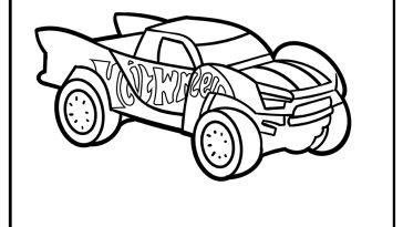 Hot Wheels Coloring Pages free printable