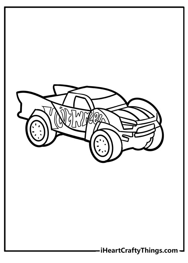 Hot Wheels Coloring Pages (100% Free Printables)