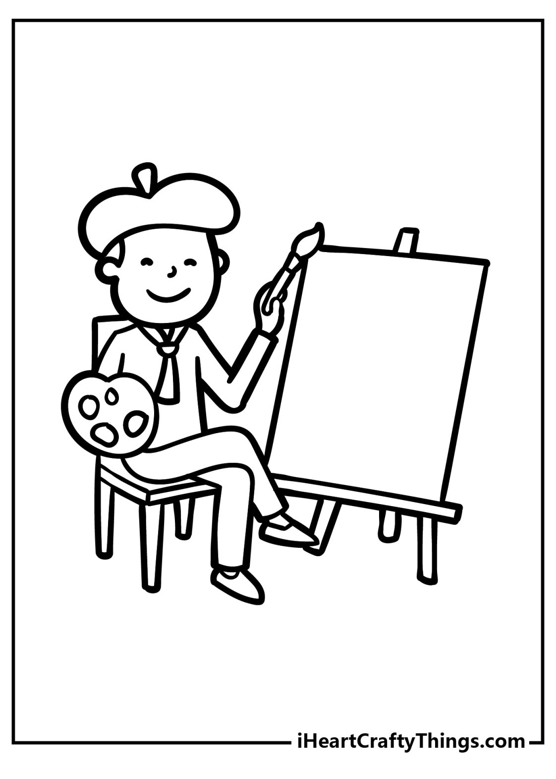 Printable Painting Coloring Pages (Updated 2023)