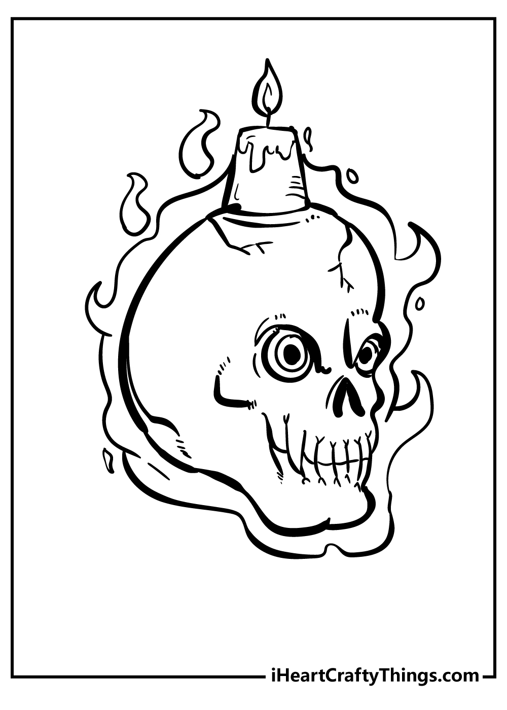 Spooky Easy Coloring Pages