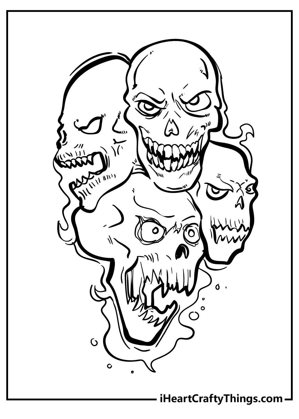 Spooky Coloring Pages free pdf download