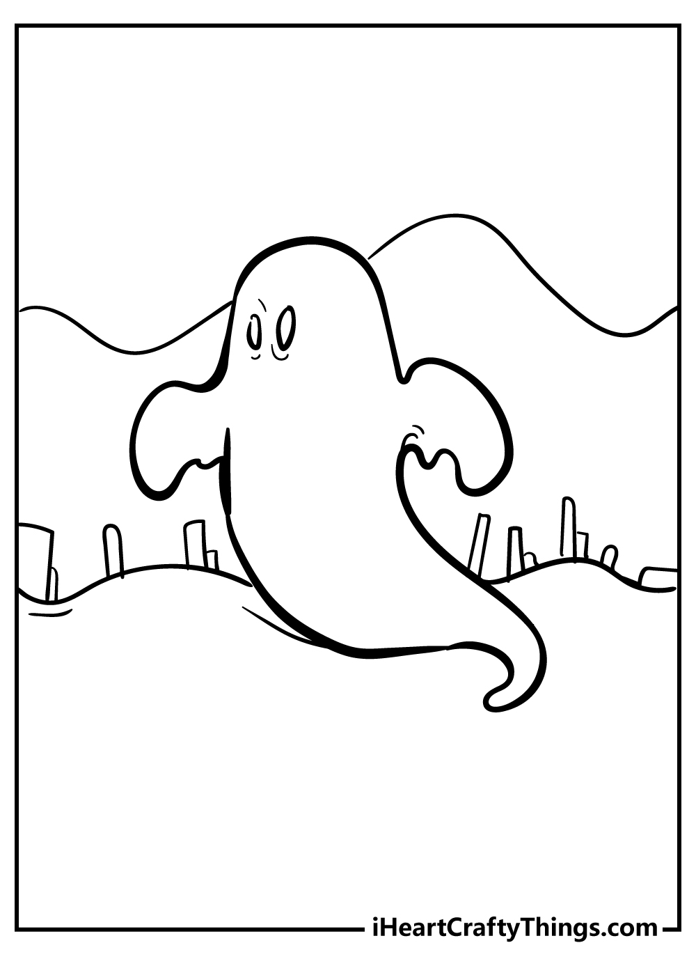 Spooky Coloring Pages for preschoolers free printable