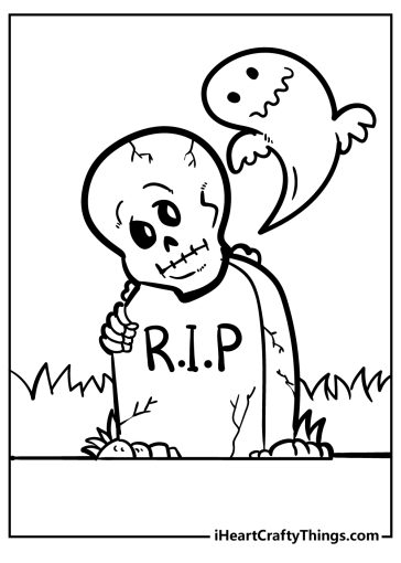 Spooky Coloring Pages free printable
