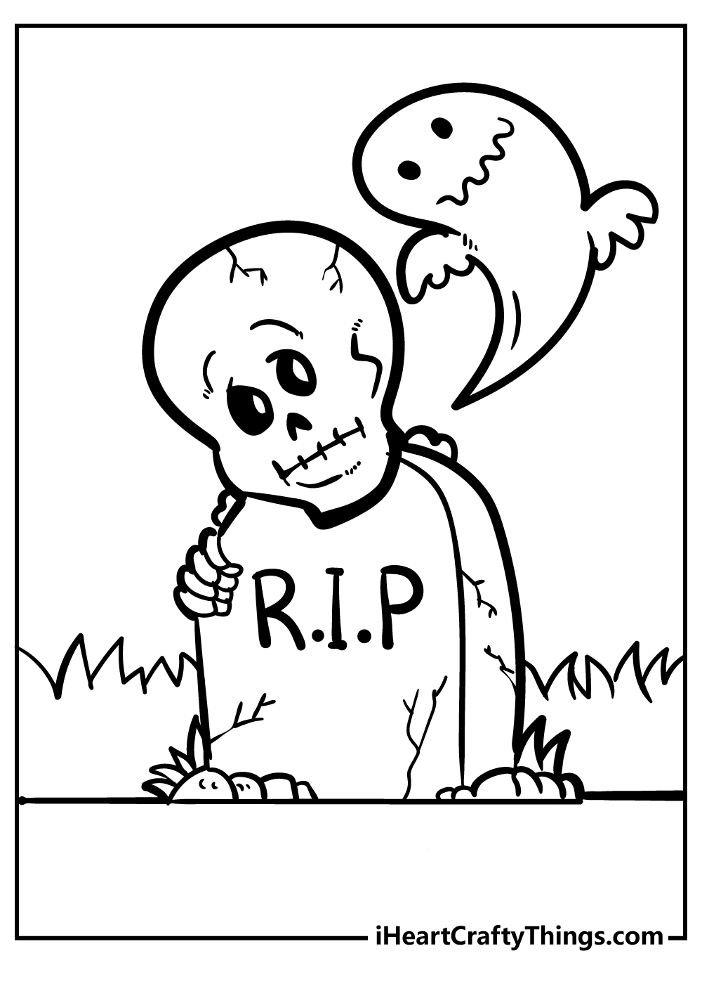 Spooky Coloring Book free printable