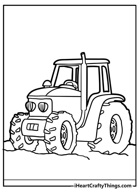 Tractor Coloring Pages (100% Free Printables)