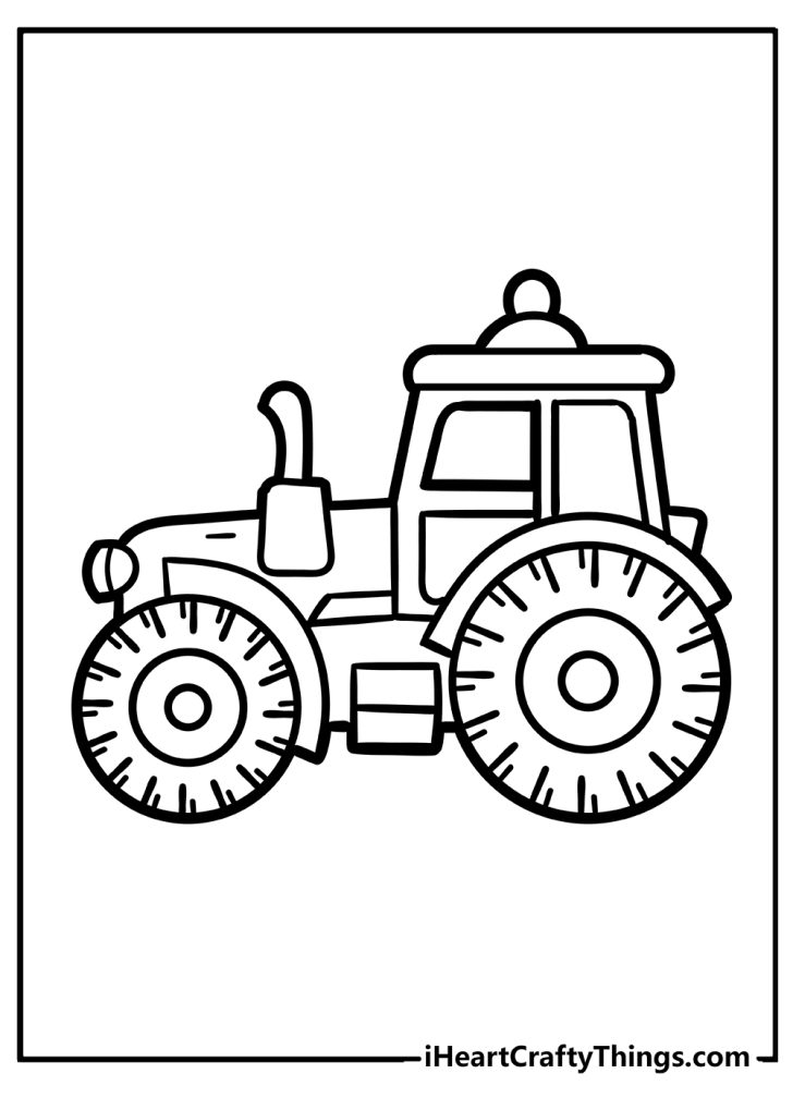 Tractor Coloring Pages (100% Free Printables)