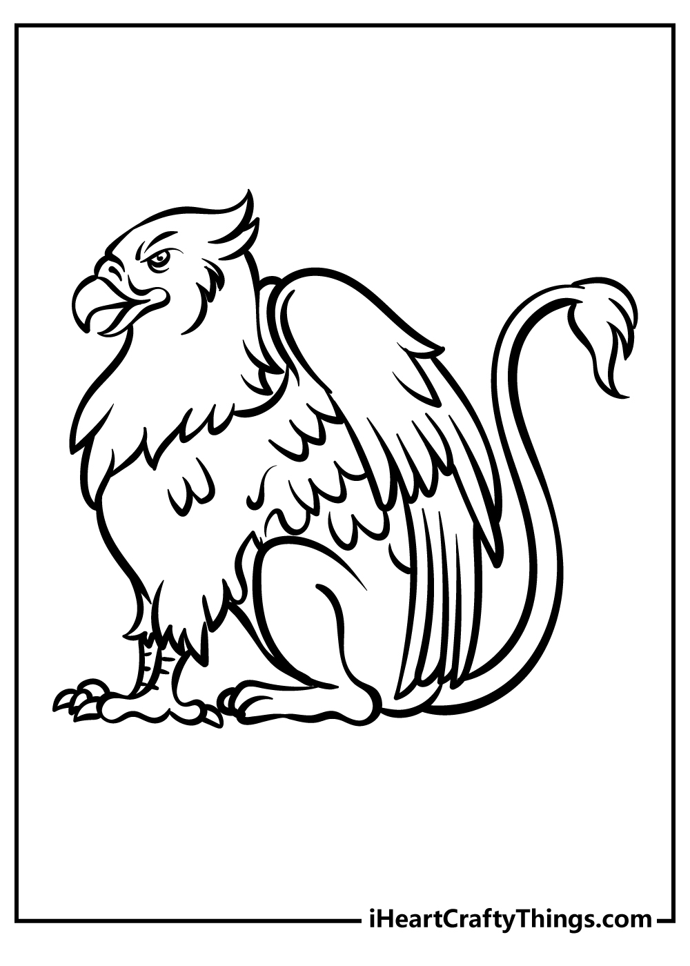 Griffin Coloring Pages for kids free download
