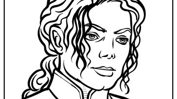Michael Jackson Coloring Pages free printable