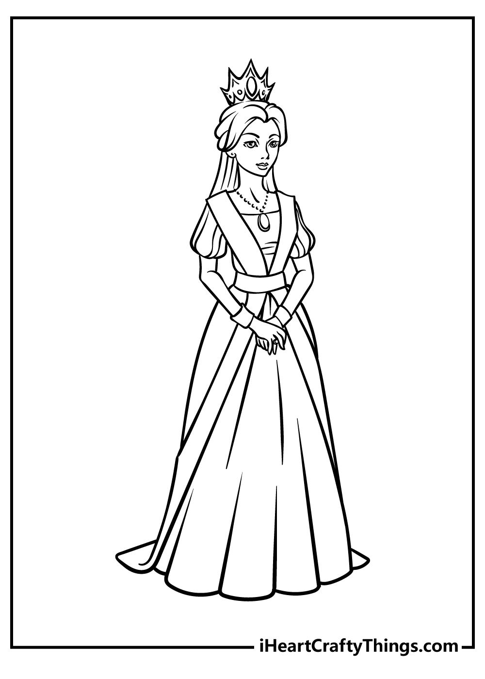 king and queen coloring page