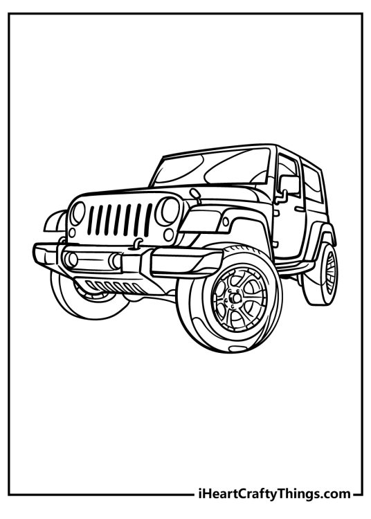 Printable Jeep Coloring Pages (Updated 2023)