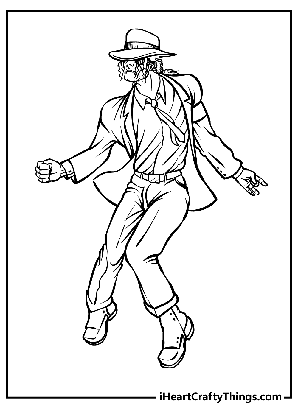 Michael Jackson Coloring Pages for adults free printable