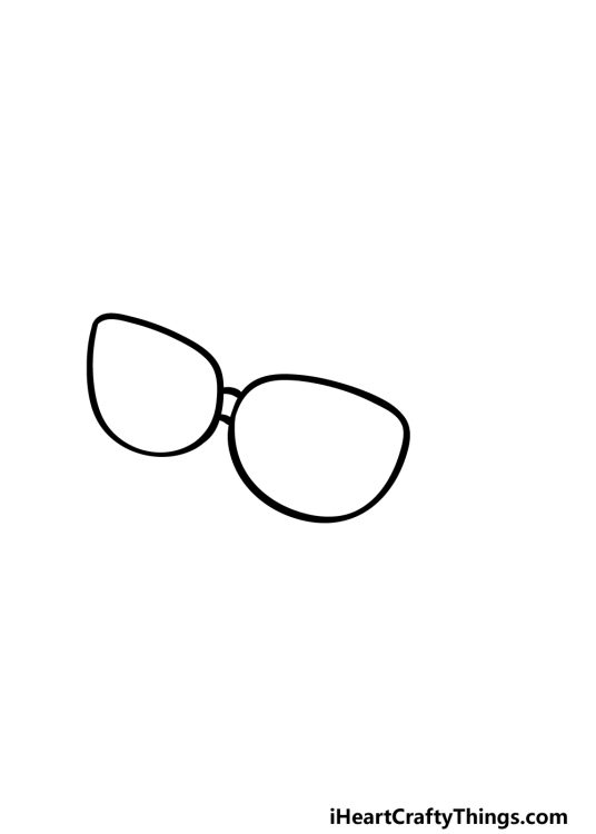 Cartoon Sunglasses Drawing How To Draw Cartoon Sunglasses Step By Step