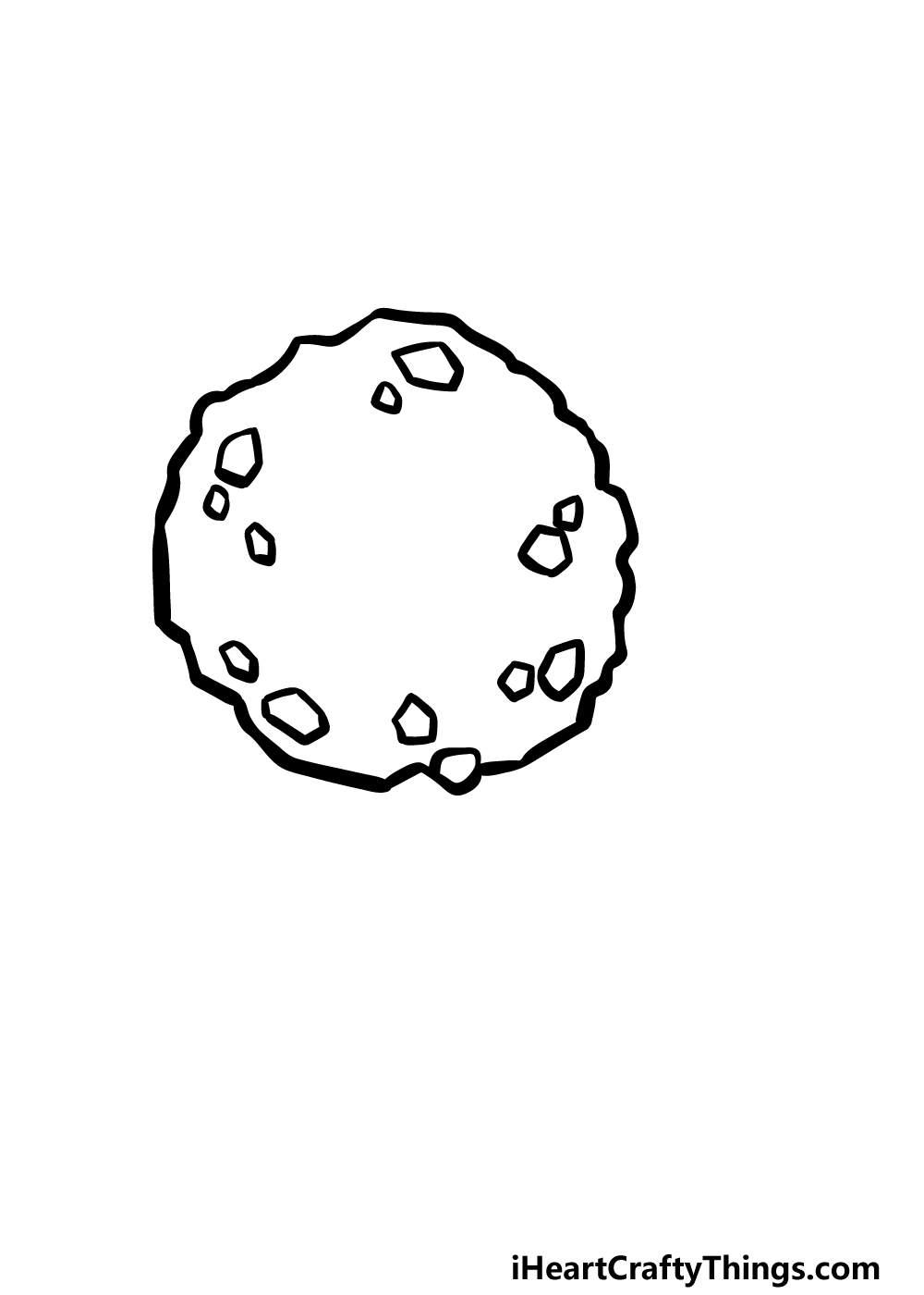 how to draw a cartoon cookie step 2