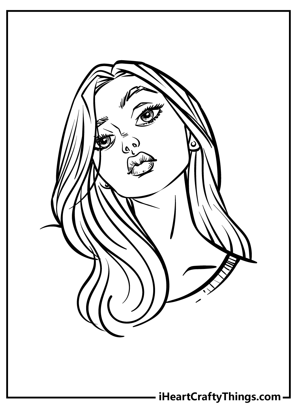 Girly Coloring Pages for adults free printable