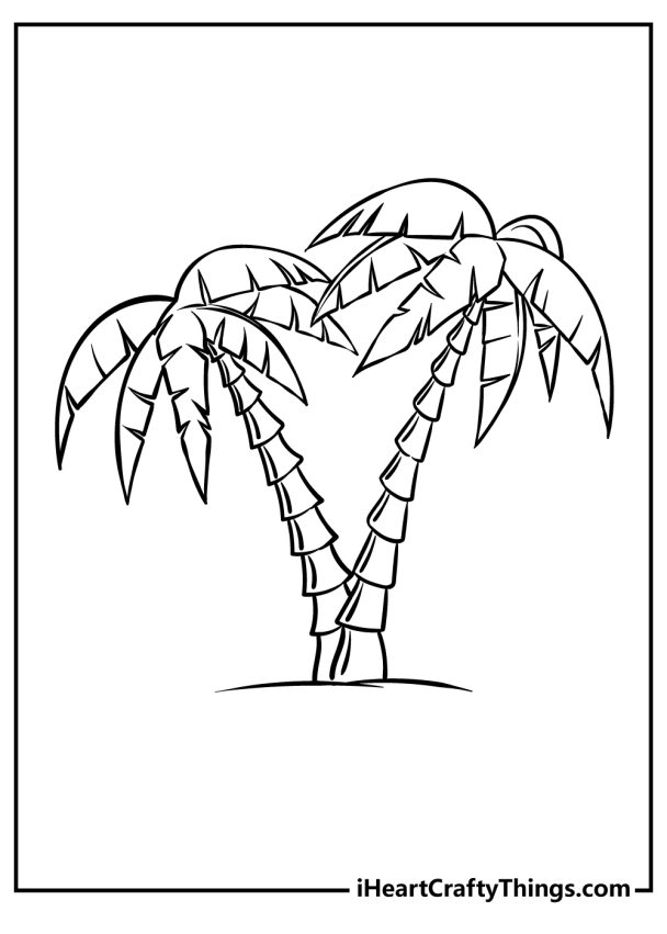 Palm Tree Coloring Pages (100 Free Printables)