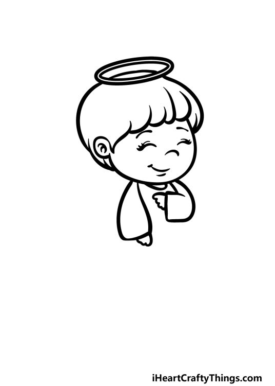 Cartoon Angel Drawing - How To Draw A Cartoon Angel Step By Step