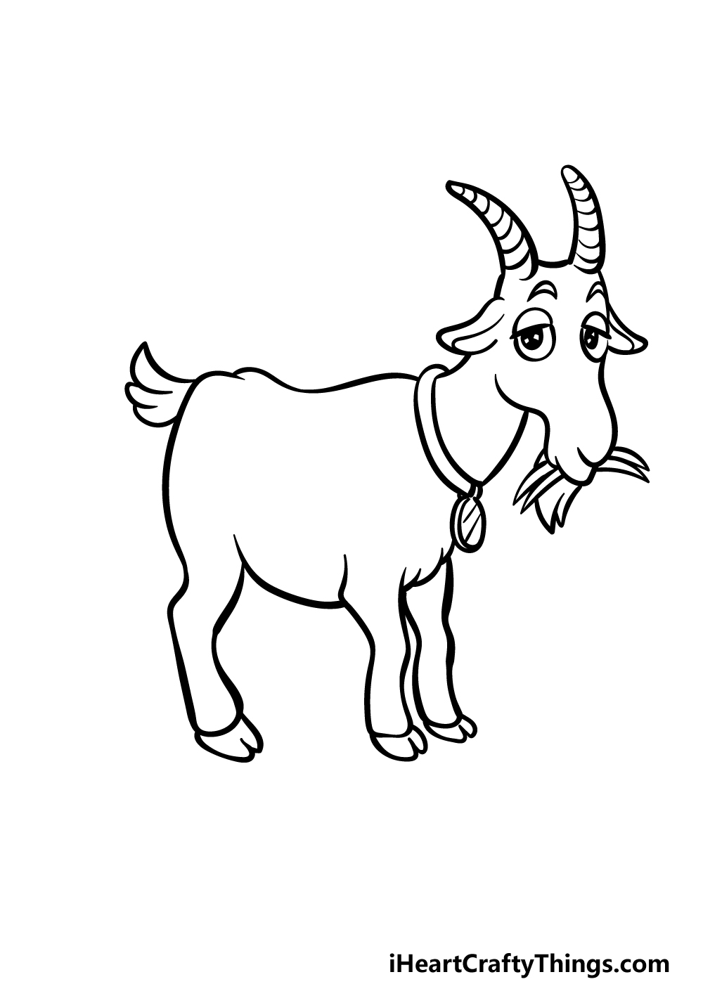 how to draw a cartoon goat step 5
