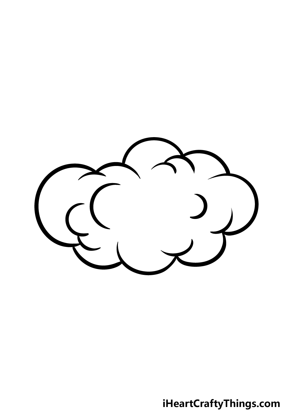 How to Draw A Cartoon cloud step 6