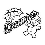 December Coloring Pages free printable