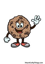 Cartoon Cookie Drawing - How To Draw A Cartoon Cookie Step By Step