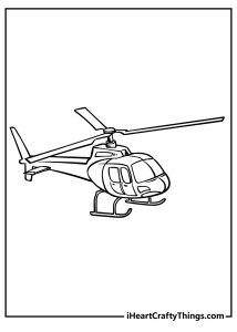 Helicopter Coloring Pages (100% Free Printables)