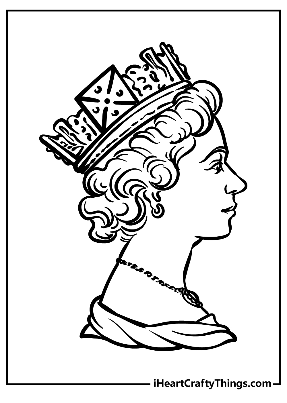 printable queen coloring pages updated 2022