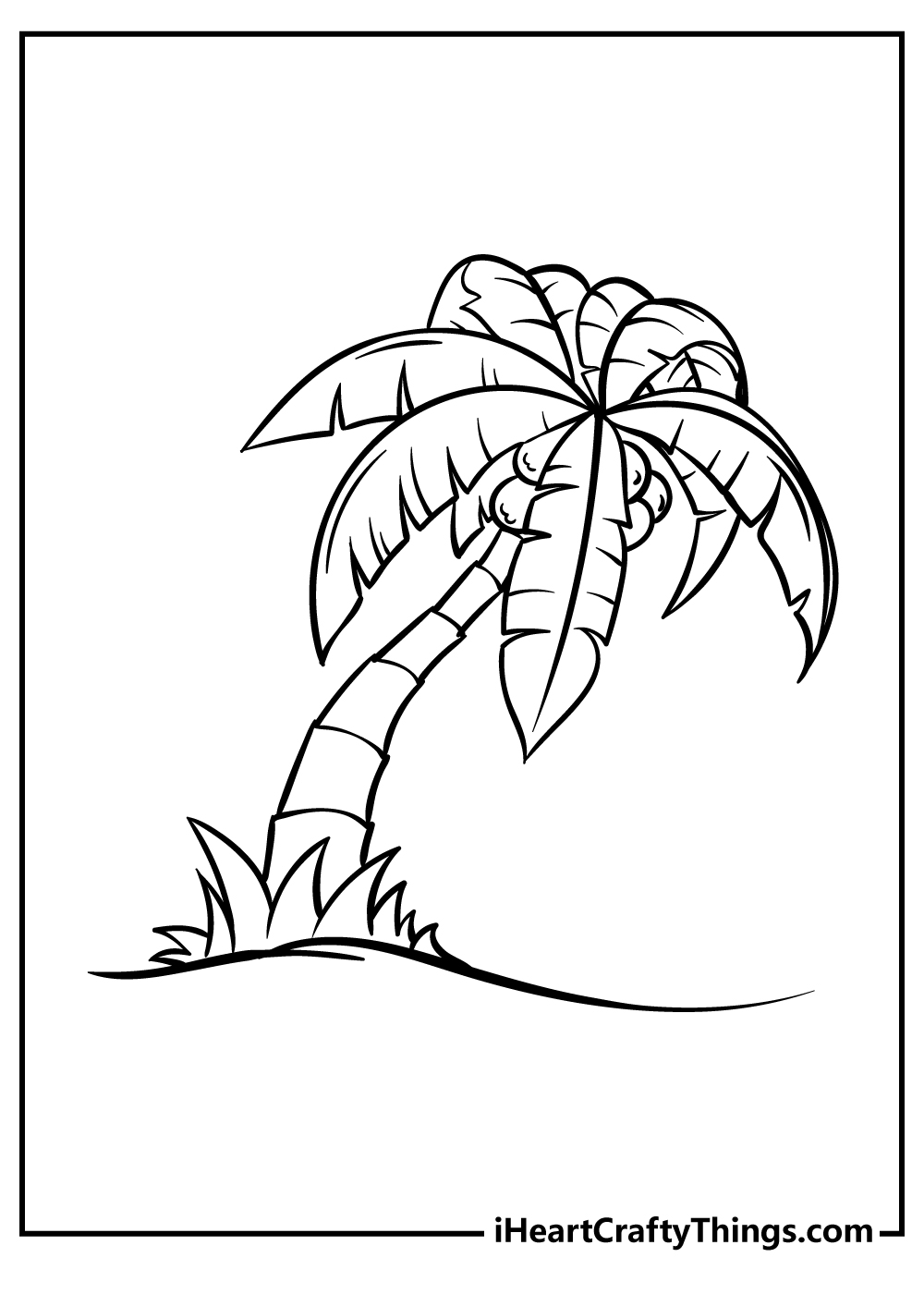 Palm Tree Coloring Book for adults free download